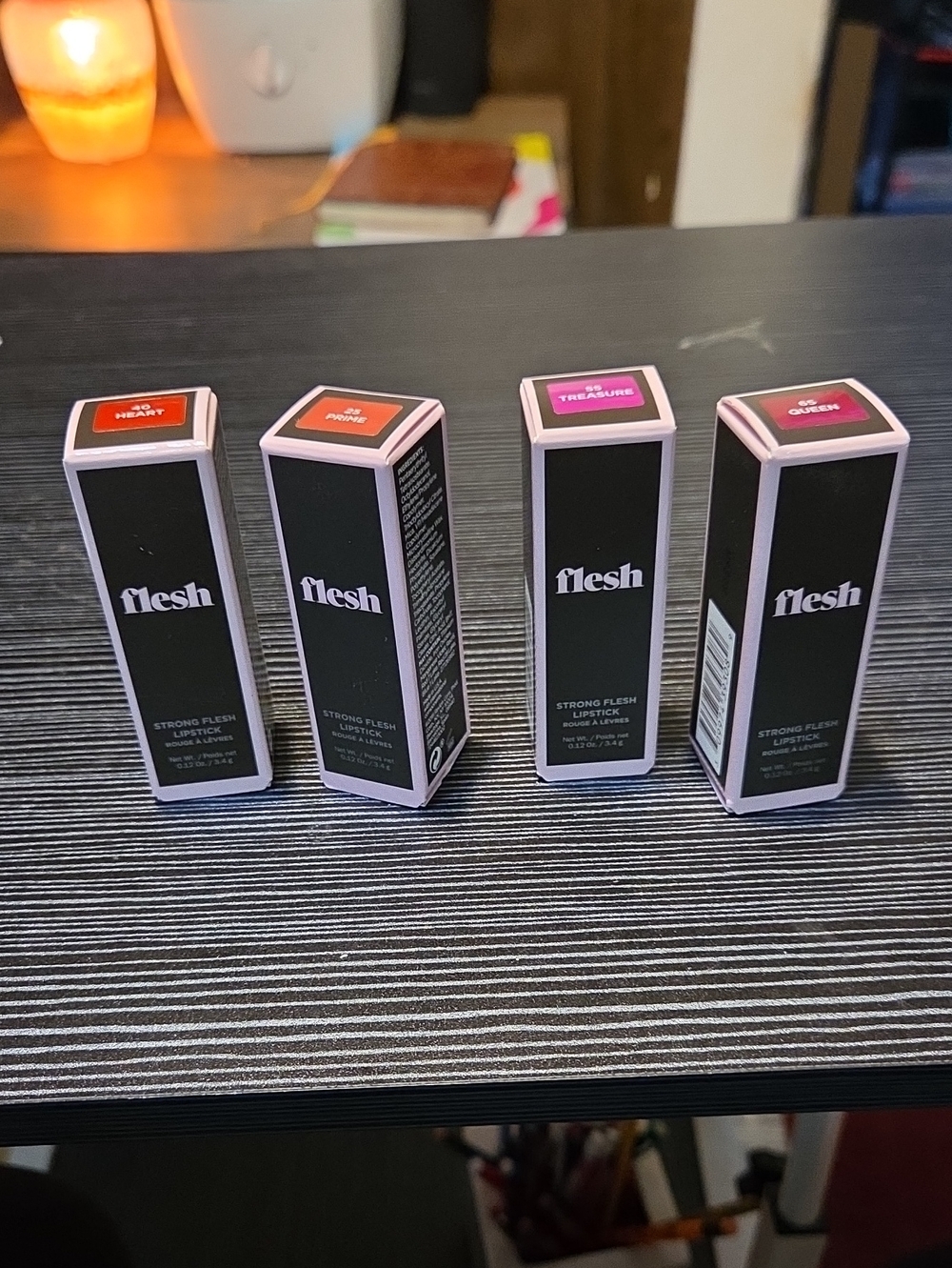 Flesh Strong Lipstick Quartet — Pink and Coral Shades